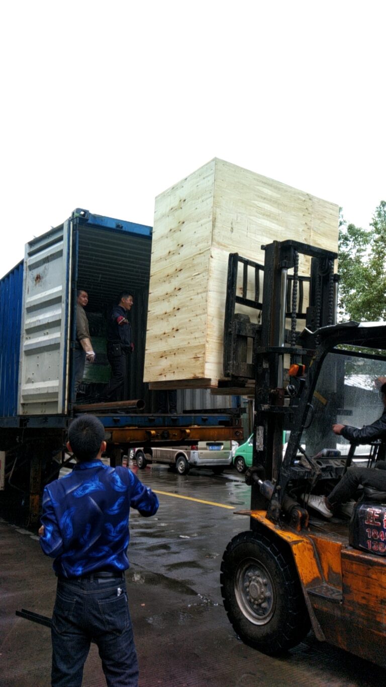 Faux stone machine shipped to Australia